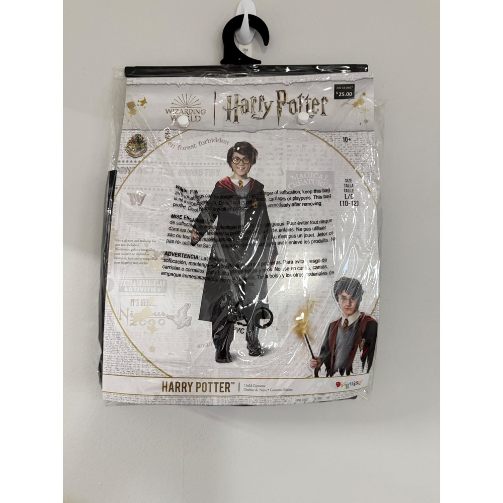 Harry Potter Costume Child L/XL 10/12 Halloween Wizarding World NEW